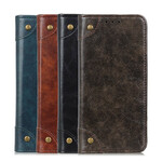 Flip Cover iPhone 13 Pro Vintage Rivets Flip Cover iPhone 13 Pro Vintage Rivets