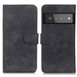Housse Google Pixel 6 Pro Effet Cuir Vintage KHAZNEH Housse Google Pixel 6 Pro Effet Cuir Vintage KHAZNEH