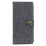 Housse iPhone 13 Pro Simili Cuir Fendu Rétro KHAZNEH Housse iPhone 13 Pro Simili Cuir Fendu Rétro KHAZNEH