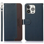 Housse iPhone 13 Pro Style Litchi RFID KHAZNEH