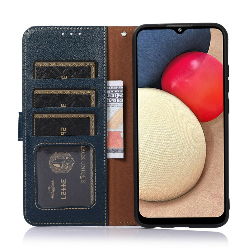Housse iPhone 13 Pro Style Litchi RFID KHAZNEH