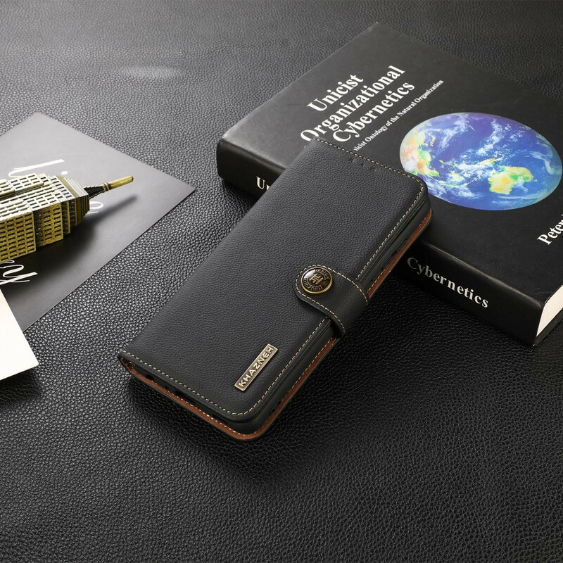 Housse iPhone 13 Pro Cuir Véritable KHAZNEH RFID Housse iPhone 13 Pro Cuir Véritable KHAZNEH RFID
