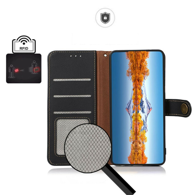 Housse iPhone 13 Pro Cuir Véritable KHAZNEH RFID Housse iPhone 13 Pro Cuir Véritable KHAZNEH RFID