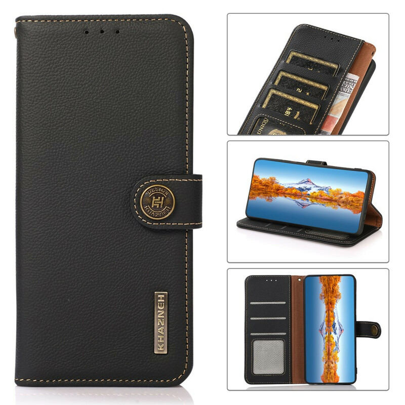 Housse iPhone 13 Pro Cuir Véritable KHAZNEH RFID Housse iPhone 13 Pro Cuir Véritable KHAZNEH RFID