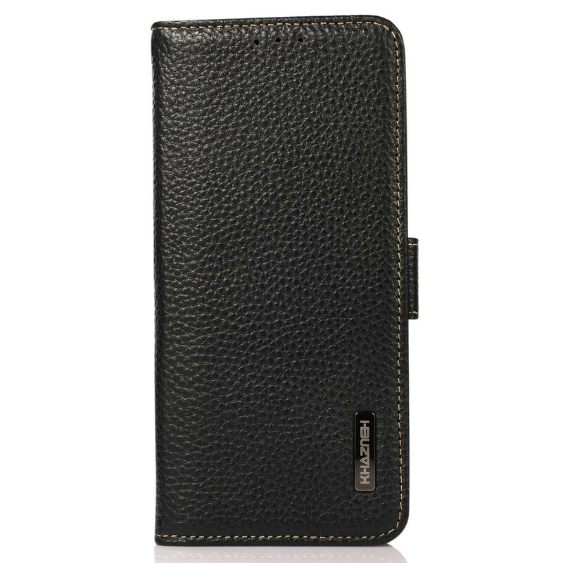 Housse iPhone 13 Pro Cuir Litchi RFID KHAZNEH Housse iPhone 13 Pro Cuir Litchi RFID KHAZNEH