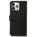 Housse iPhone 13 Pro Cuir Litchi RFID KHAZNEH Housse iPhone 13 Pro Cuir Litchi RFID KHAZNEH