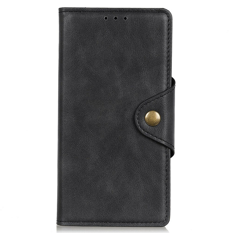 Housse iPhone 13 Pro Simili Cuir Bouton Housse iPhone 13 Pro Simili Cuir Bouton