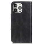 Housse iPhone 13 Pro Simili Cuir Bouton Housse iPhone 13 Pro Simili Cuir Bouton