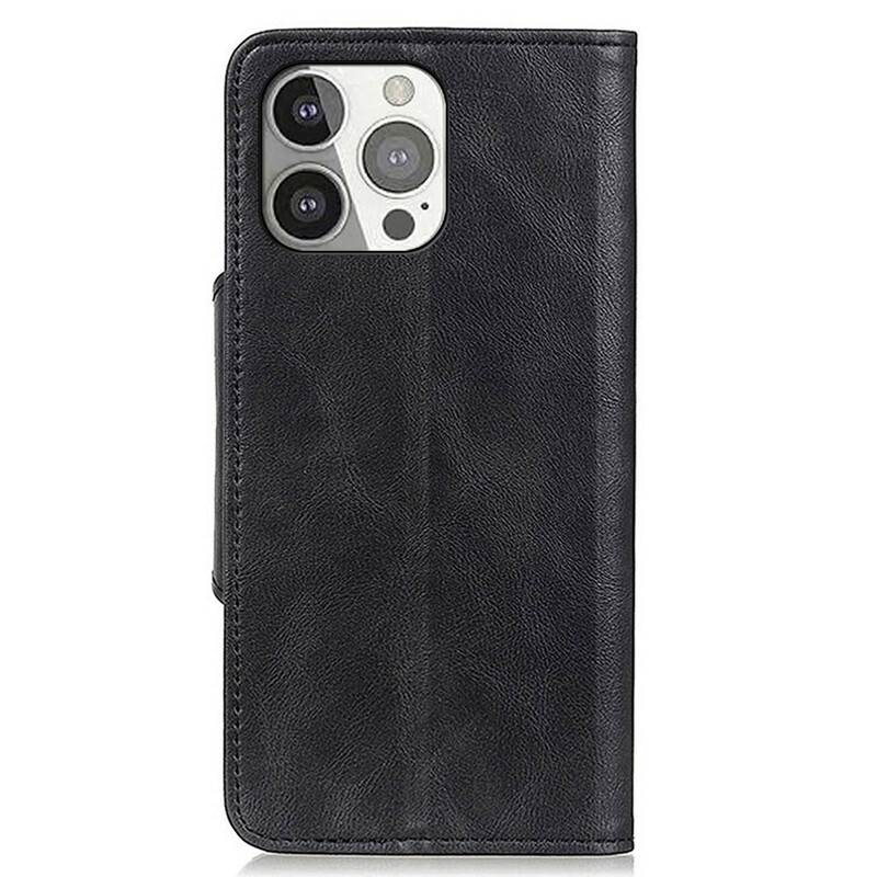 Housse iPhone 13 Pro Simili Cuir Bouton Housse iPhone 13 Pro Simili Cuir Bouton