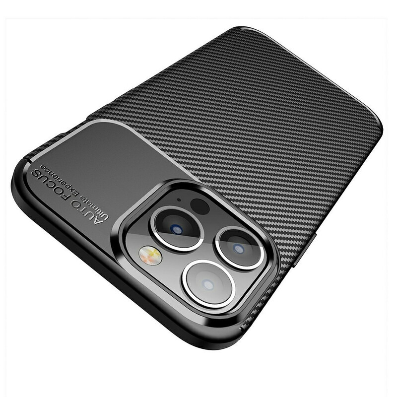 Coque iPhone 13 Pro Flexible Texture Fibre Carbone Coque iPhone 13 Pro Flexible Texture Fibre Carbone