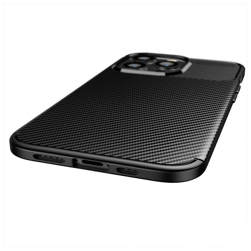 Coque iPhone 13 Pro Flexible Texture Fibre Carbone Coque iPhone 13 Pro Flexible Texture Fibre Carbone