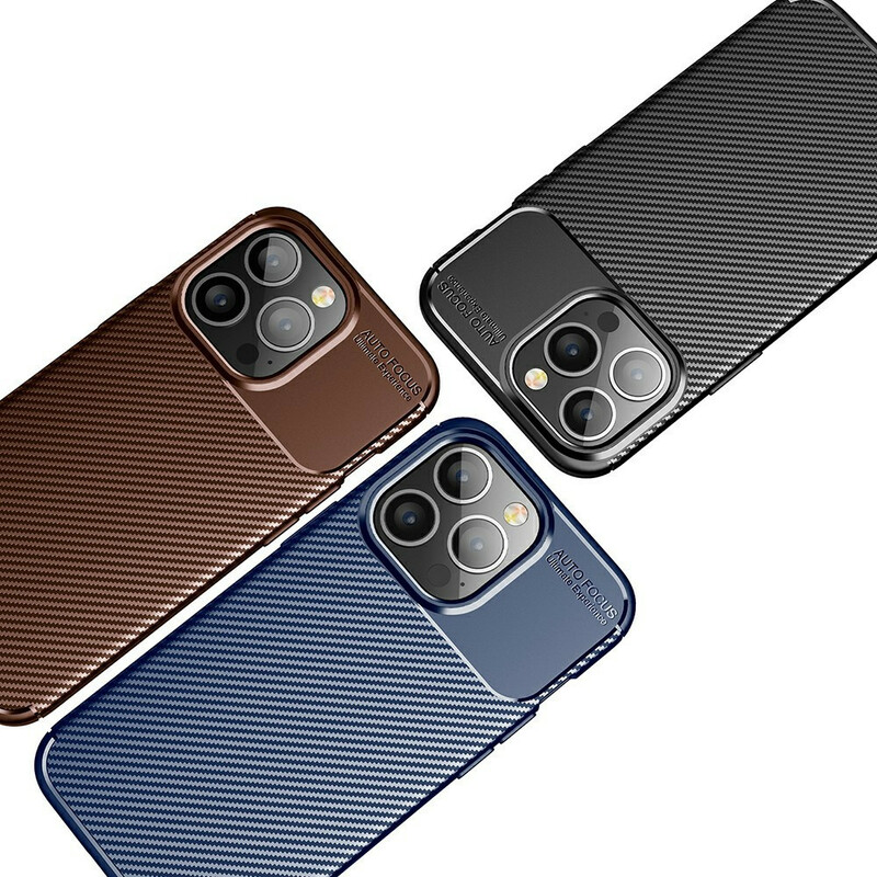 Coque iPhone 13 Pro Flexible Texture Fibre Carbone Coque iPhone 13 Pro Flexible Texture Fibre Carbone