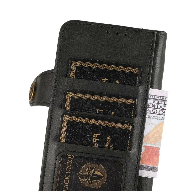 Housse iPhone 13 Pro Bouton Magnétique KHAZNEH Housse iPhone 13 Pro Bouton Magnétique KHAZNEH