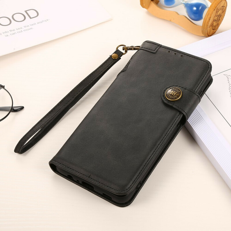 Housse iPhone 13 Pro Bouton Magnétique KHAZNEH Housse iPhone 13 Pro Bouton Magnétique KHAZNEH