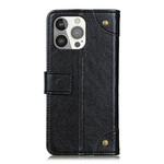 Housse iPhone 13 Pro Style Cuir Nappa Rivets Vintage Housse iPhone 13 Pro Style Cuir Nappa Rivets Vintage