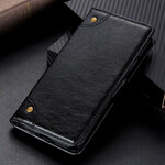 Housse iPhone 13 Pro Style Cuir Nappa Rivets Vintage Housse iPhone 13 Pro Style Cuir Nappa Rivets Vintage
