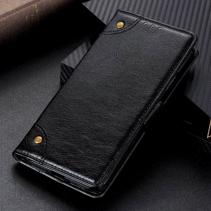 Housse iPhone 13 Pro Style Cuir Nappa Rivets Vintage Housse iPhone 13 Pro Style Cuir Nappa Rivets Vintage