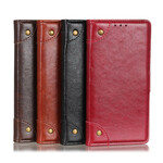 Housse iPhone 13 Pro Style Cuir Nappa Rivets Vintage Housse iPhone 13 Pro Style Cuir Nappa Rivets Vintage