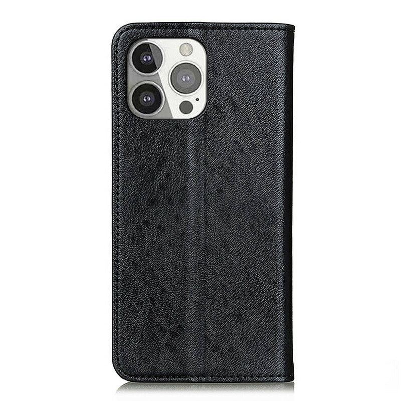 Flip Cover iPhone 13 Pro Cuir Fendu Texturé Flip Cover iPhone 13 Pro Cuir Fendu Texturé