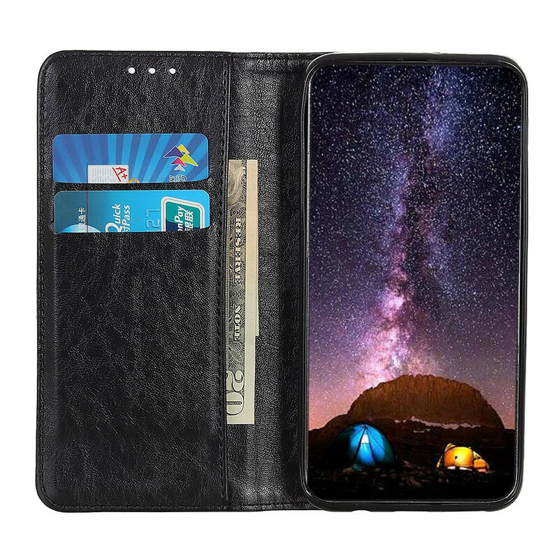 Flip Cover iPhone 13 Pro Cuir Fendu Texturé Flip Cover iPhone 13 Pro Cuir Fendu Texturé