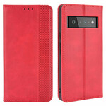 Flip Cover Google Pixel 6 Pro Effet Cuir Vintage Stylisé Flip Cover Google Pixel 6 Pro Effet Cuir Vintage Stylisé