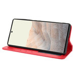 Flip Cover Google Pixel 6 Pro Effet Cuir Vintage Stylisé Flip Cover Google Pixel 6 Pro Effet Cuir Vintage Stylisé