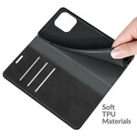 Flip Cover iPhone 13 Pro Effet Cuir Douceur Soie Flip Cover iPhone 13 Pro Effet Cuir Douceur Soie