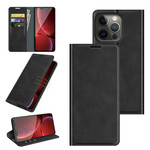 Flip Cover iPhone 13 Pro Effet Cuir Douceur Soie Flip Cover iPhone 13 Pro Effet Cuir Douceur Soie