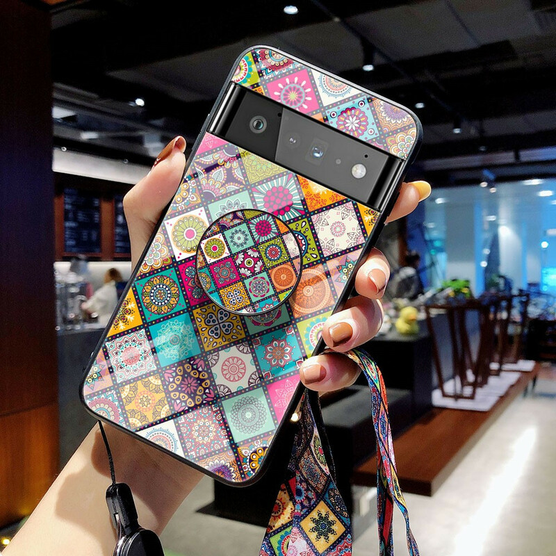 Coque Google Pixel 6 Pro Support Magnétique Patchwork Coque Google Pixel 6 Pro Support Magnétique Patchwork