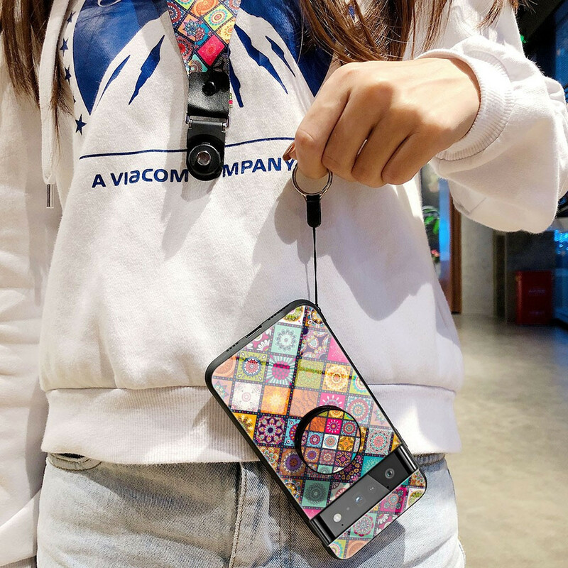 Coque Google Pixel 6 Pro Support Magnétique Patchwork Coque Google Pixel 6 Pro Support Magnétique Patchwork