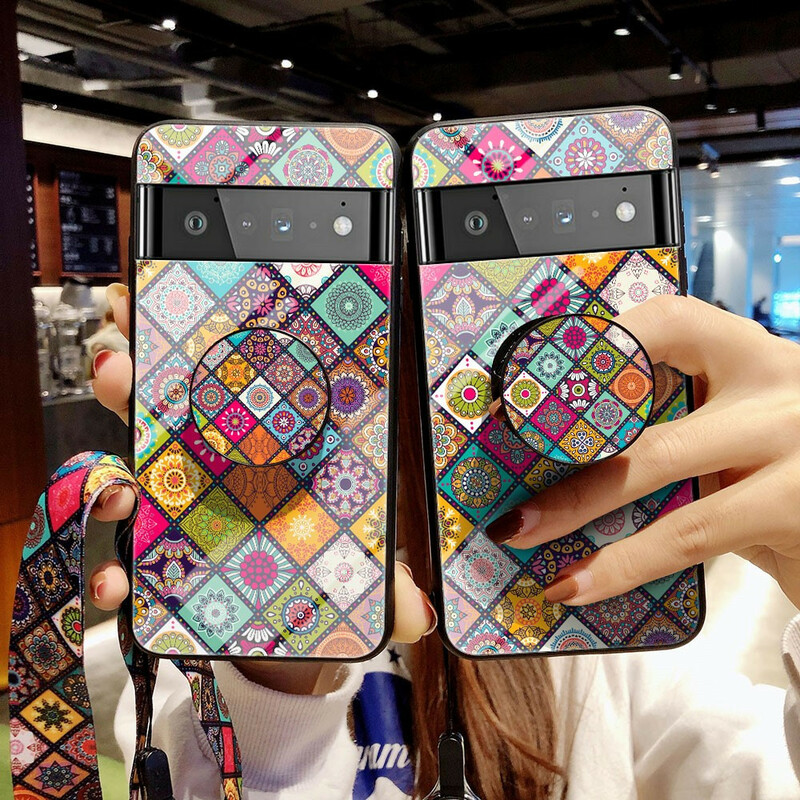 Coque Google Pixel 6 Pro Support Magnétique Patchwork Coque Google Pixel 6 Pro Support Magnétique Patchwork