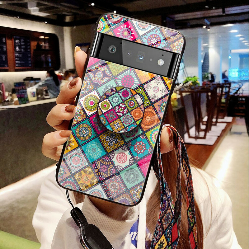 Coque Google Pixel 6 Pro Support Magnétique Patchwork Coque Google Pixel 6 Pro Support Magnétique Patchwork