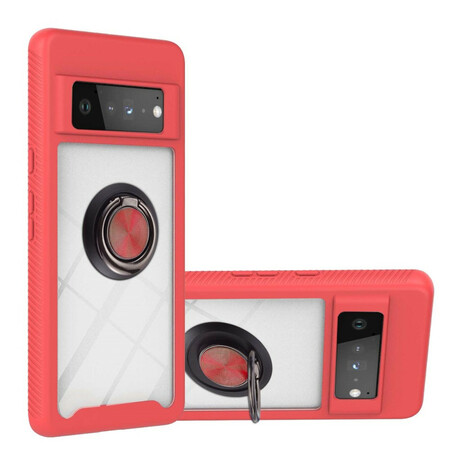 Coque Google Pixel 6 Pro Hybride Rebords Biseautés avec Anneau