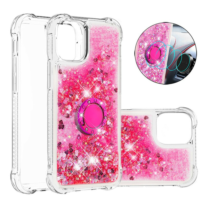 Coque iPhone 13 Pro Paillettes avec Anneau-Support Coque iPhone 13 Pro Paillettes avec Anneau-Support