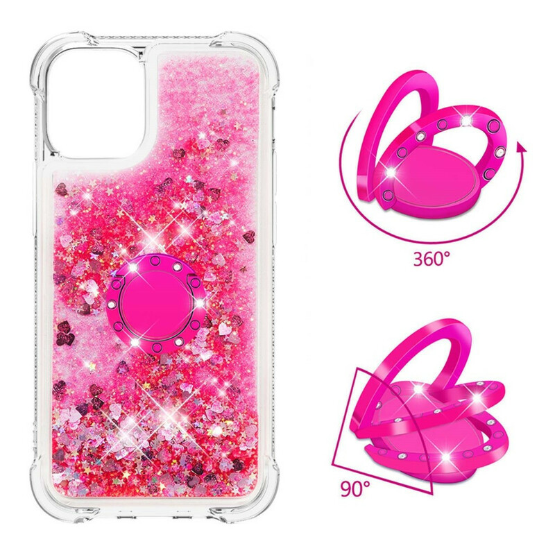 Coque iPhone 13 Pro Paillettes avec Anneau-Support Coque iPhone 13 Pro Paillettes avec Anneau-Support