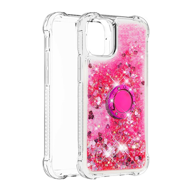 Coque iPhone 13 Pro Paillettes avec Anneau-Support Coque iPhone 13 Pro Paillettes avec Anneau-Support