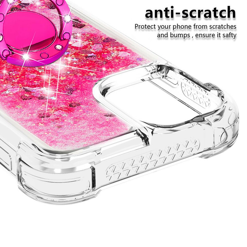 Coque iPhone 13 Pro Paillettes avec Anneau-Support Coque iPhone 13 Pro Paillettes avec Anneau-Support