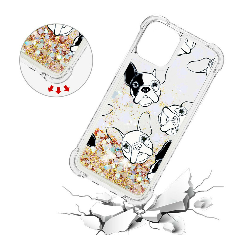Coque iPhone 13 Pro Mr Chien Paillettes Coque iPhone 13 Pro Mr Chien Paillettes