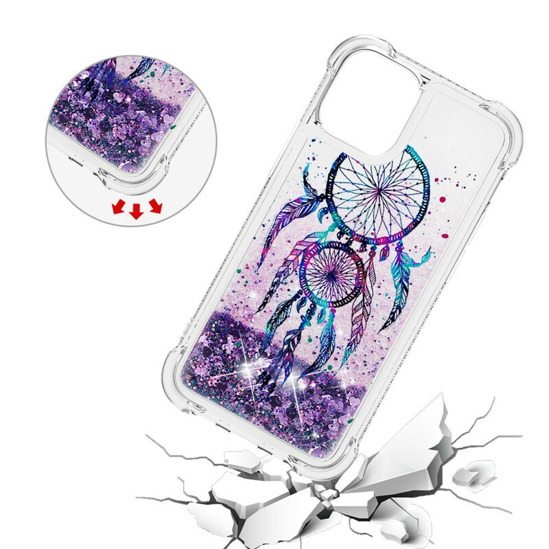 Coque iPhone 13 Pro Attrape Rêves Paillettes Coque iPhone 13 Pro Attrape Rêves Paillettes