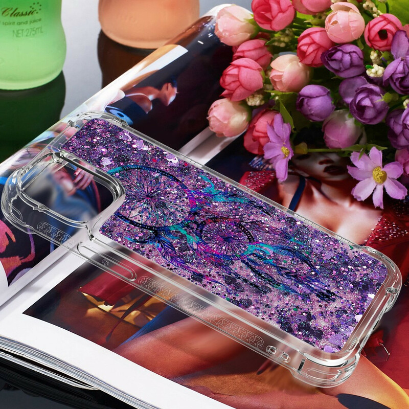 Coque iPhone 13 Pro Attrape Rêves Paillettes Coque iPhone 13 Pro Attrape Rêves Paillettes