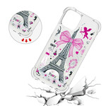 Coque iPhone 13 Pro La Tour Eiffel Paillettes Coque iPhone 13 Pro La Tour Eiffel Paillettes
