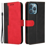 Housse iPhone 13 Pro Simili Cuir Bicolore Housse iPhone 13 Pro Simili Cuir Bicolore