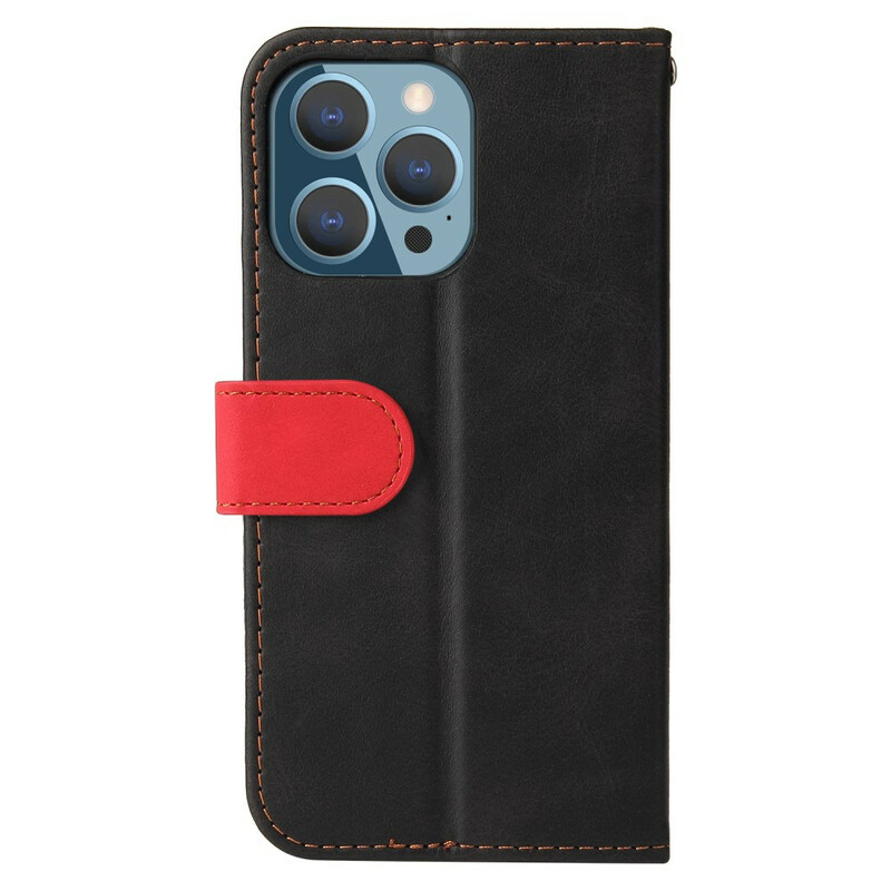 Housse iPhone 13 Pro Simili Cuir Bicolore Housse iPhone 13 Pro Simili Cuir Bicolore