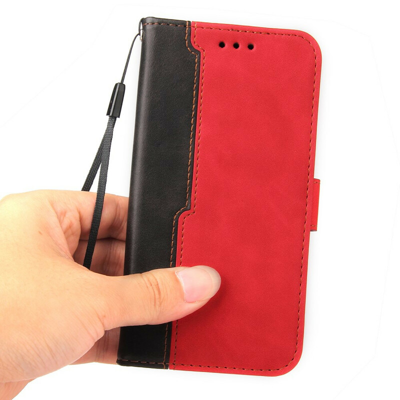 Housse iPhone 13 Pro Simili Cuir Bicolore Housse iPhone 13 Pro Simili Cuir Bicolore