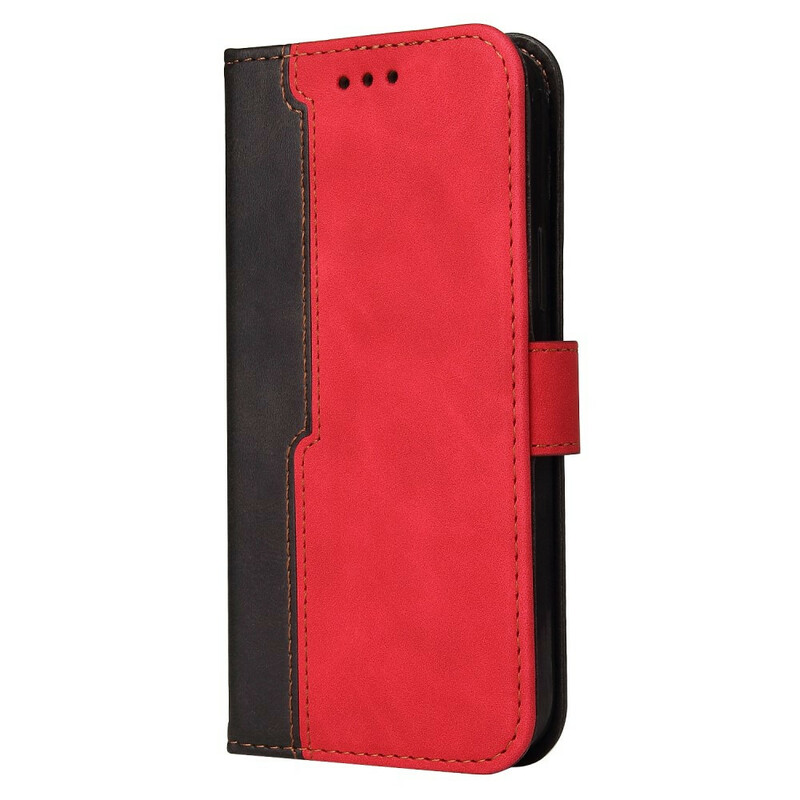 Housse iPhone 13 Pro Simili Cuir Bicolore Housse iPhone 13 Pro Simili Cuir Bicolore