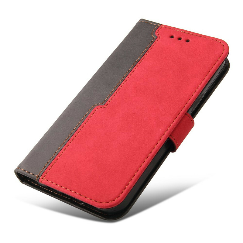 Housse iPhone 13 Pro Simili Cuir Bicolore Housse iPhone 13 Pro Simili Cuir Bicolore