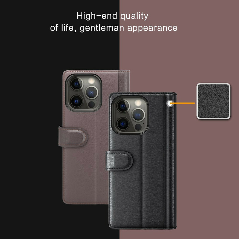 Housse iPhone 13 Pro Cuir Véritable Housse iPhone 13 Pro Cuir Véritable