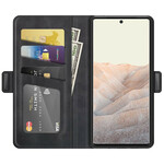 Housse Google Pixel 6 Pro Rabat Double Classique Housse Google Pixel 6 Pro Rabat Double Classique