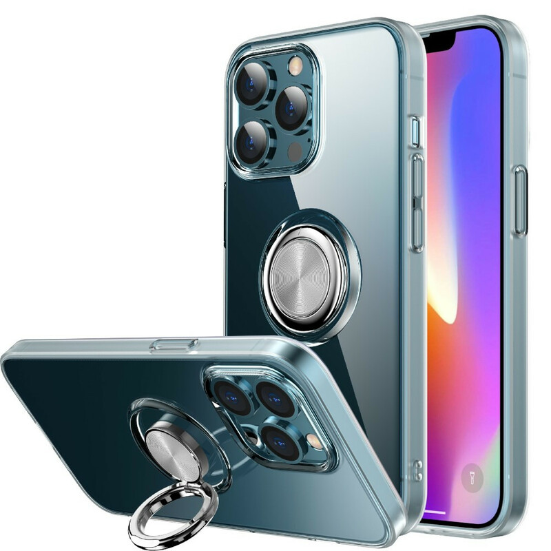 Coque iPhone 13 Pro Transparente avec Anneau-Support Coque iPhone 13 Pro Transparente avec Anneau-Support
