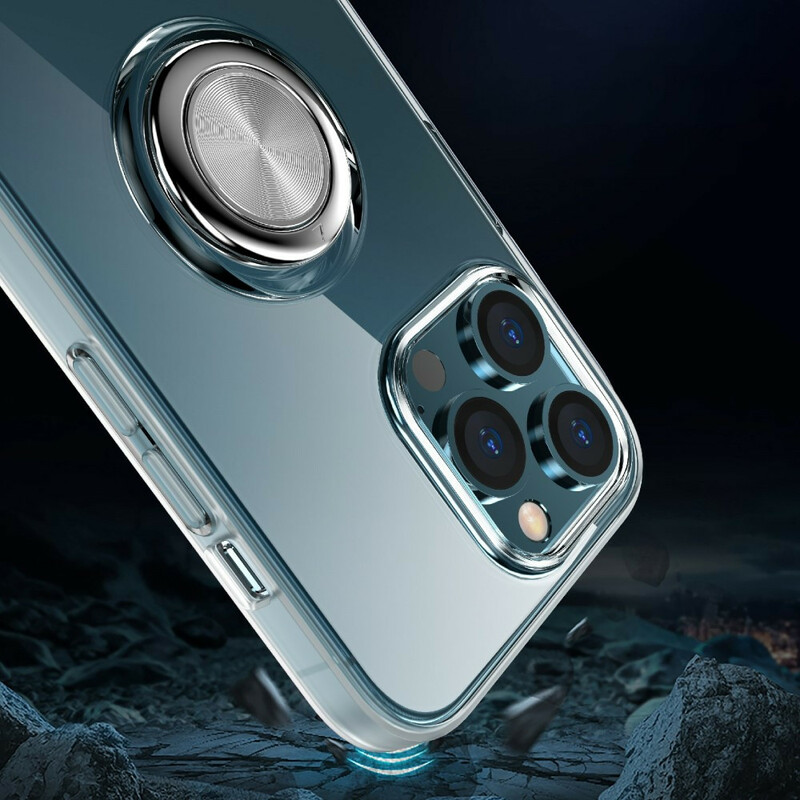 Coque iPhone 13 Pro Transparente avec Anneau-Support Coque iPhone 13 Pro Transparente avec Anneau-Support